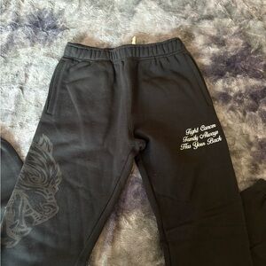 Darc Sport Kids Black Sweatpants with Graphic and Text